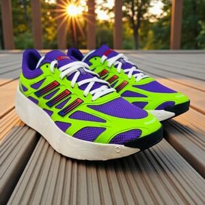 Adidas Adizero Akwuw W Women Size 10.5 Lime Purple Platform Running Shoes JP5566